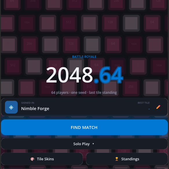 2048.64 — multiplayer battle royale 2048