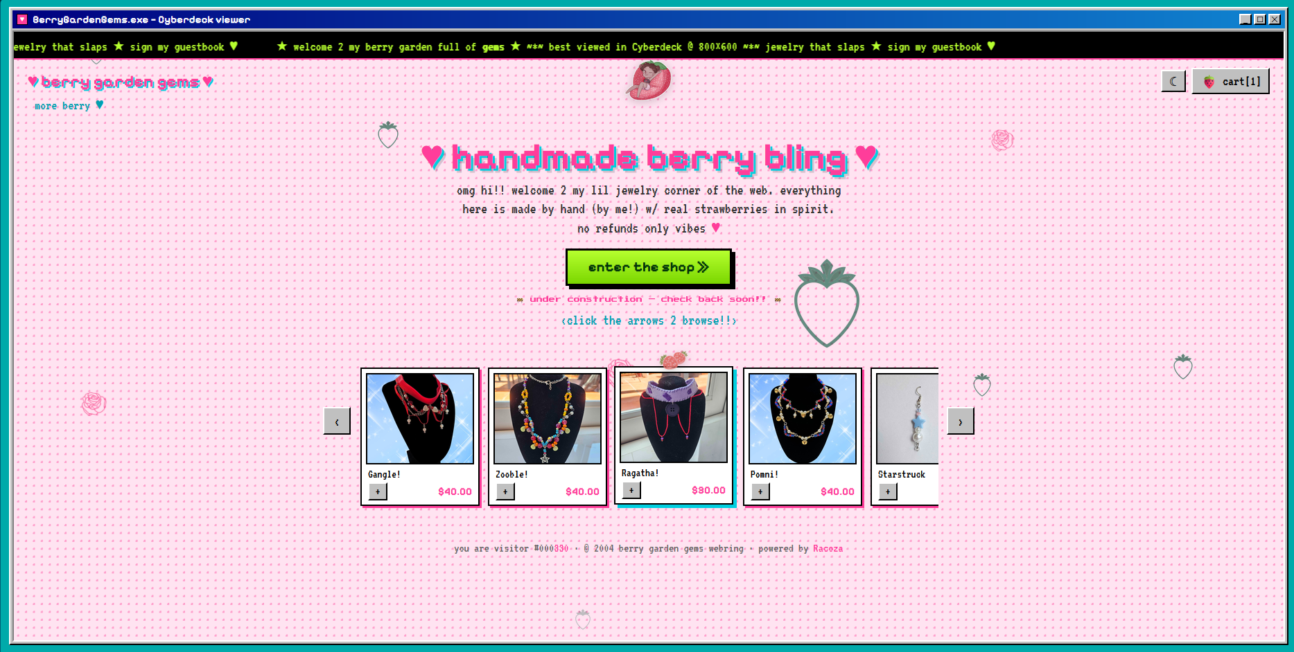 Berry Garden Gems — handmade berry bling jewelry shop